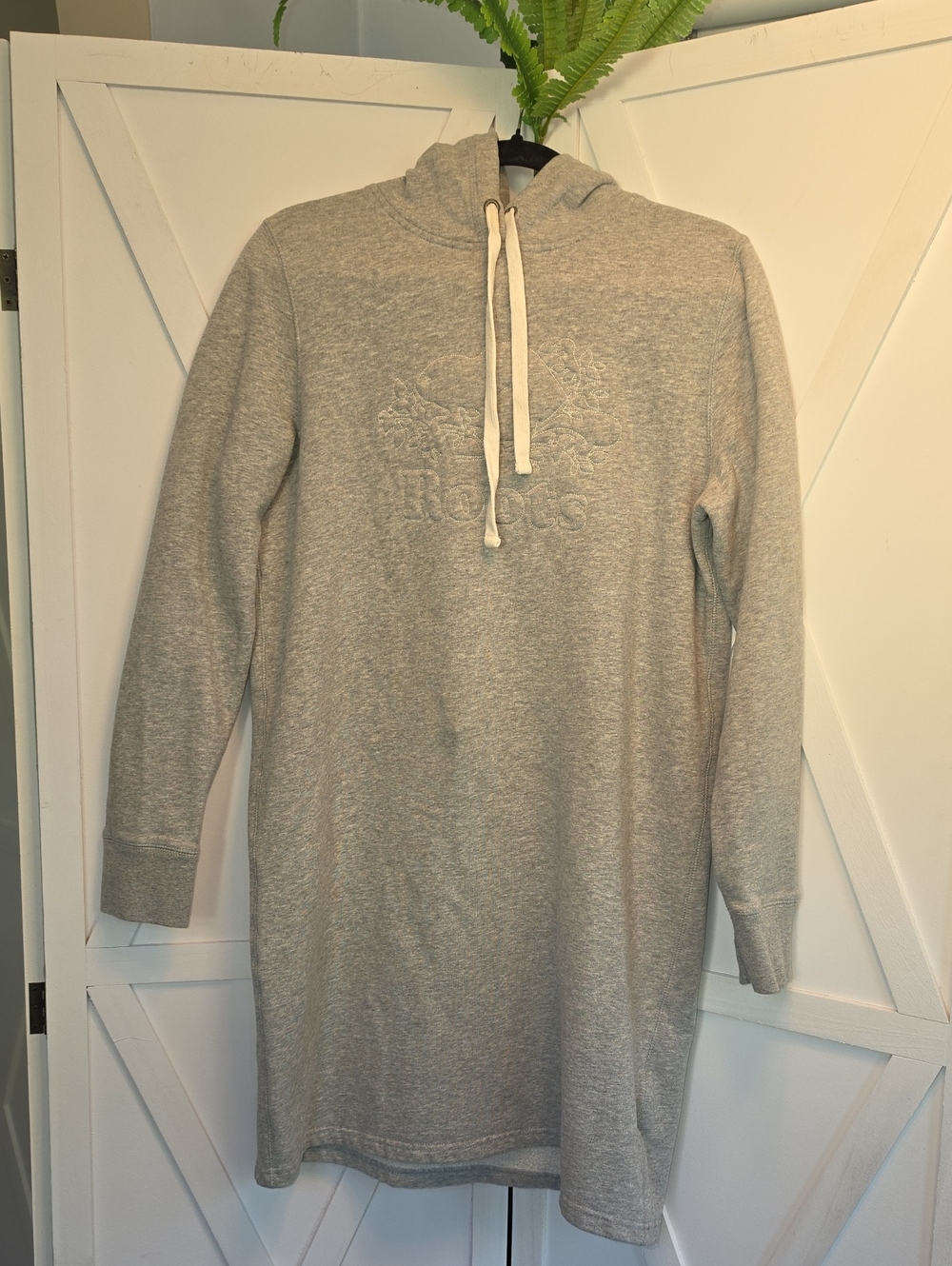 Roots Grey Hooded Sweatshirt Dress